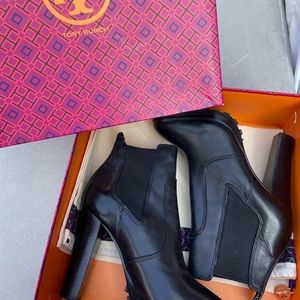 Tory Burch Genuine Leather Booties